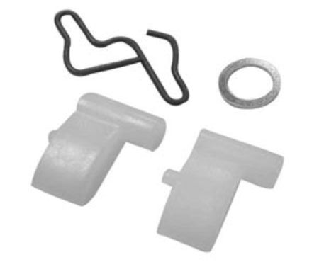 Set of starter parts  on a white background